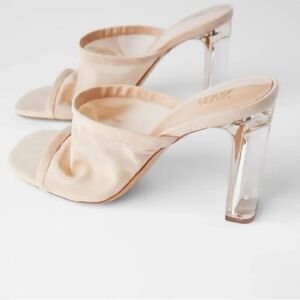ZARA HEELED MESH MULES